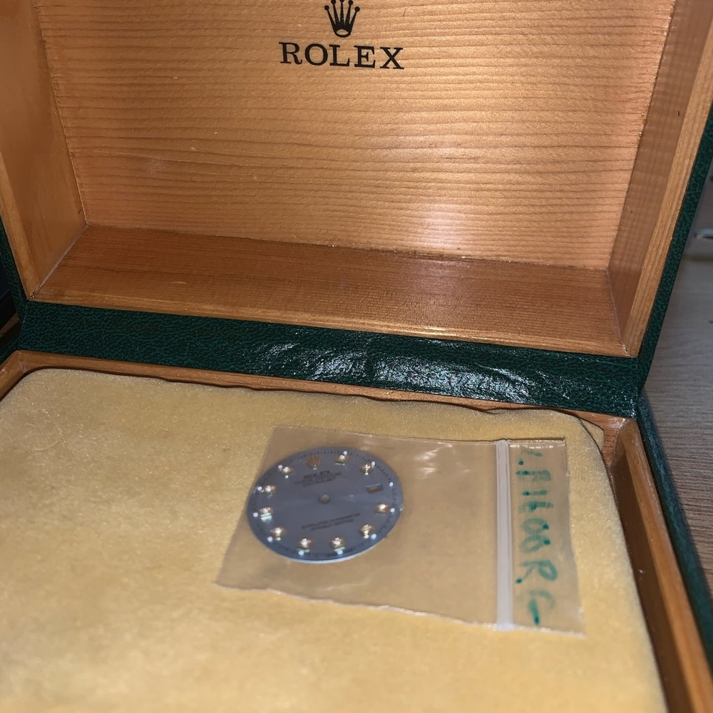 Rolex dial diamond encrusted